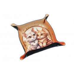 Dice Tray Cozy Cats 22x22cm