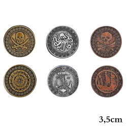 Pirate Metal Coins (3.5 cm)