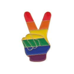 Metal Pride LGBT LGBTQ Pin...