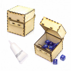 Wooden Hinged Box For Dice...