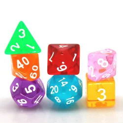 RPG Dice All Rainbow Colors...