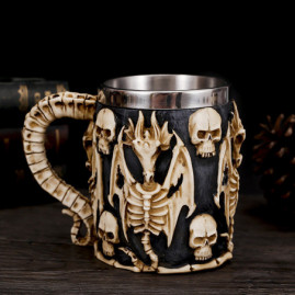 Mug Cup Skyrim Dragon Steel...