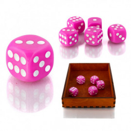 Die D6 1.6 cm RPG Pink Six...
