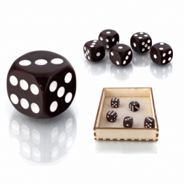 Die D6 1.6 cm RPG Brown...