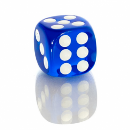 Die D6 1.6 cm RPG Blue...