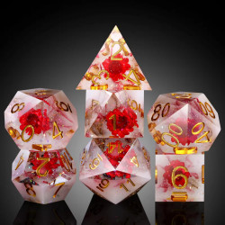 RPG Dice Lady Rose Set of 7...