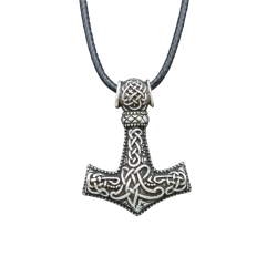 Silver Necklace Mjolnir RPG...