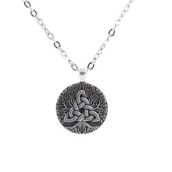 Silver Necklace Celtic Knot...