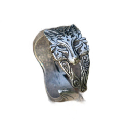 Silver Ring Ring Fox...