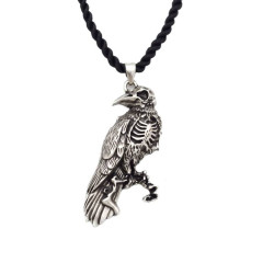 Silver Necklace Raven of...