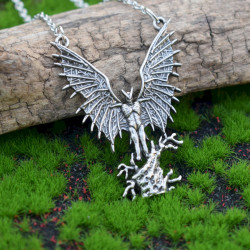 Silver Necklace Mothman RPG...