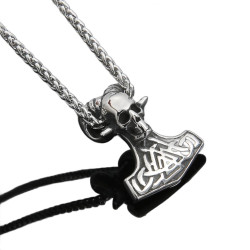 Silver Necklace Viking...