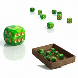Die D6 1.6 cm RPG Toxic...