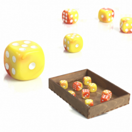 Die D6 1.6 cm RPG Red...