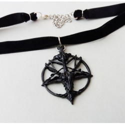 Black Necklace Baphomet...