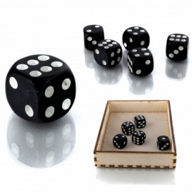 Die D6 1.1 cm RPG Black...