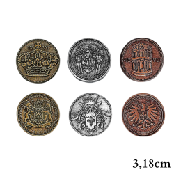 Capital Metal Coins (3.18 cm)