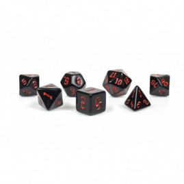 RPG Dice Dark Black-Red Set...