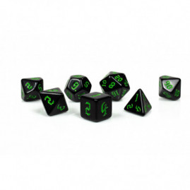 RPG Dice Dark Black-Green...