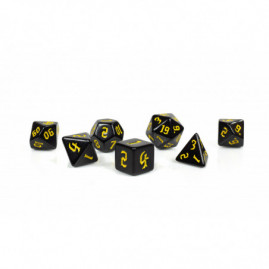 RPG Dice Dark Black-Yellow...