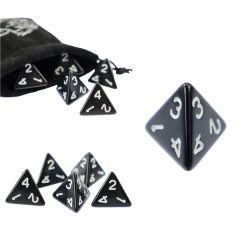 RPG Die Black Four-Sided...
