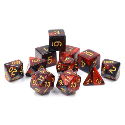 RPG Dice Bloody Ruby Set 11...