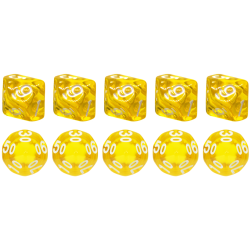 Set of 10 Ten-Sided Dice...