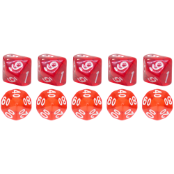 Set of 10 Ten-Sided Dice...