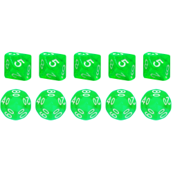 Set of 10 Ten-Sided Dice...
