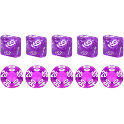 Set of 10 Ten-Sided Dice...