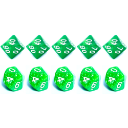 Set of 10 Ten-Sided Dice...