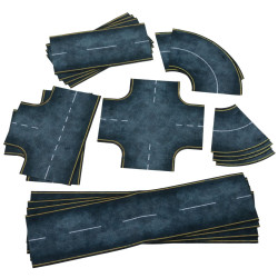 SET OF 2D ROADS - ASPHALT...