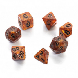 RPG Dice Amber Prison Set...
