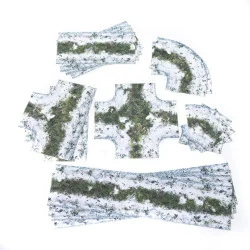 SET OF 2D ROADS - WINTER...