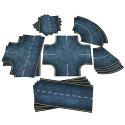 SET OF 2D ROADS - ASPHALT...