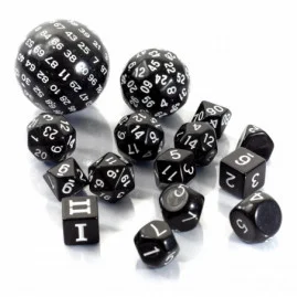 RPG Dice Black Set 15 Dice...