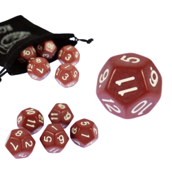 RPG Die Brown Twelve-Sided...