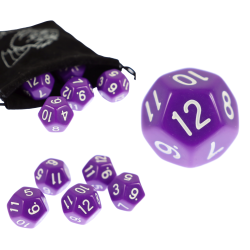 RPG Die Purple Twelve-Sided...