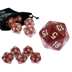 RPG Die Brown Twenty Sided...
