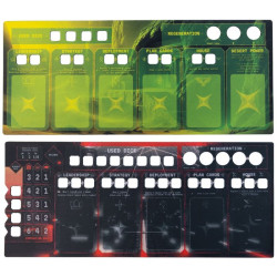 SET OF RUBBER PLAYER MATS...