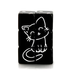 RPG Dice Black Cat Set of 6...
