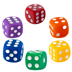 LGBT Rainbow Set 6 Dice 1.6...