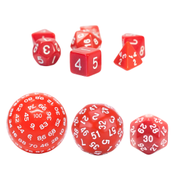 RPG Dice Red Set 10 Dice...