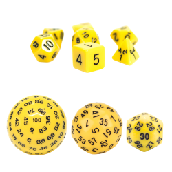 RPG Dice Yellow Set 10 Dice...