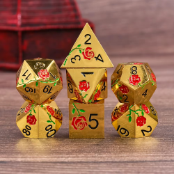 RPG Dice Rose Crown Set of...