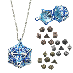 Metal Necklace Die D20 Box...