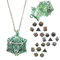 Metal Necklace Die D20 Box...