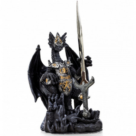 Metal Dragon Figurine With...