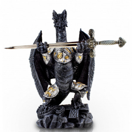 Metal Dragon Figurine With...