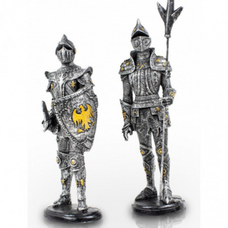 Set of 2 Metal Knight...